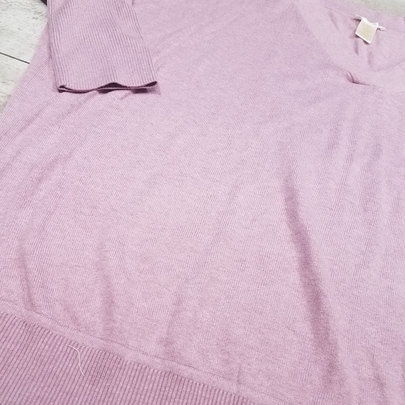 Matty M Rose Pink V Neck Sweater XXL - Picture 2 of 4